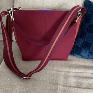 Rothy’s Malbec Red Mini Zip Bucket Bag